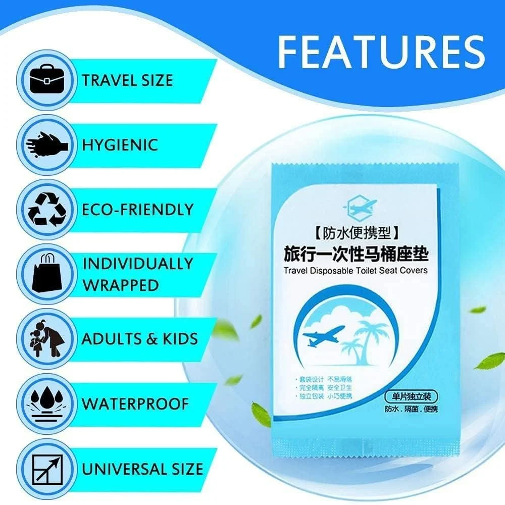 1 Box (100 Pcs) Disposable Toilet Seat Cover - Image 9
