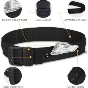 Belt with Anti-Theft Pocket